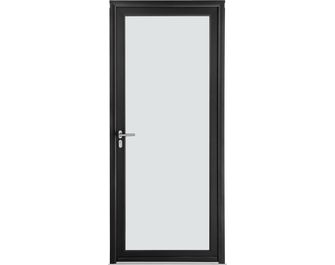 Porte d'entrée Adénora Aluminium avec vitrage Dépoli sur-mesure