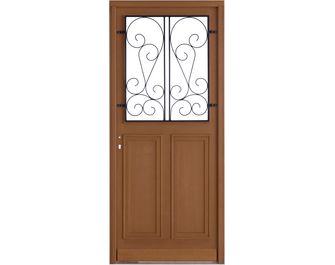 Porte d'entrée Chambon Bois exotique