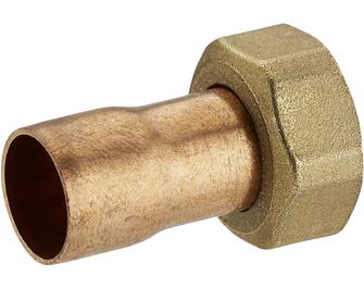 Raccord droit à écrou prisonier