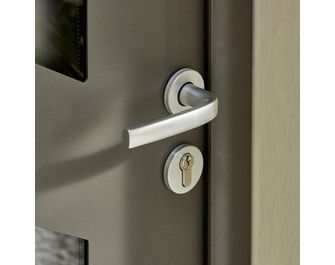 Porte d'entrée Angèle Aluminium poignée Iris