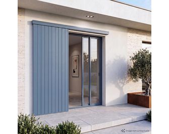 Volet coulissant 1 vantail 27mm en aluminium sur mesure