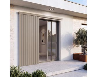 Volet coulissant 1 vantail 33 mm sur mesure en aluminium