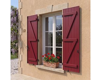 Volet battant FLORENCE aluminium isolant à bâti de rénovation sur mesure