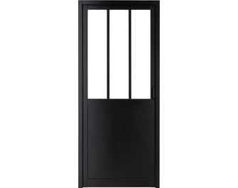 Bloc porte Chapitre bois laqué noir