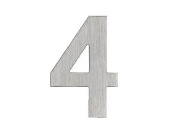 Numéros de rue droit Inox : 4