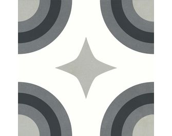 Carrelage décor HELIOS quart cercle