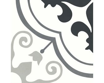 Carrelage décor HELIOS quart lys