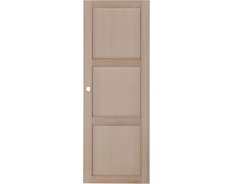 Porte coulissante hêtre plaqué 3 panneaux