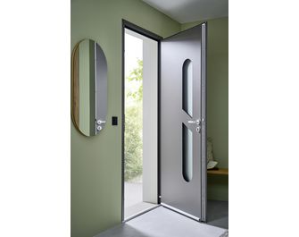 Porte d'entrée Angèle Aluminium poignée Iris