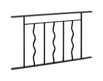 Appui de fenêtre Azur acier&nbsp;H. 40&nbsp;cm main courante chêne doré