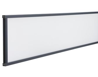 Décor verre dépoli pour clôture composite