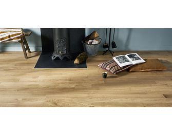 Parquet massif PERLE Chêne verni