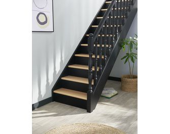 Escalier Faubourg quart tournant bas rampe Antique