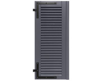 Volet bois exotique à cadre GALILEE