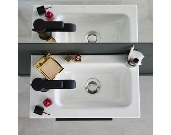 Meuble lave-mains WC Métal︱Lapeyre