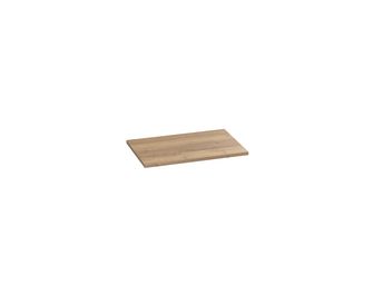 Plan de toilette mélaminé décor naturel chêne raphia FORMEO