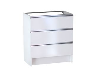Meuble sous vasque reposant L.80 cm, 3 tiroirs, décor uni FORMEO