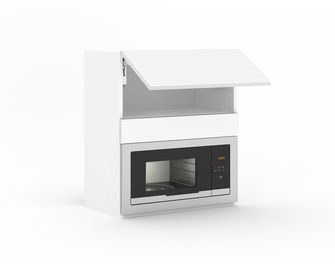 Meuble haut pour micro-ondes 1 abattant