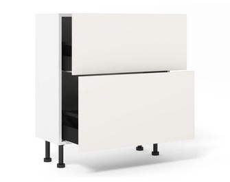 Meubles bas 2 casseroliers inégaux faible profondeur