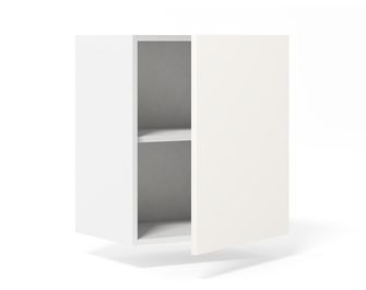 Meuble haut de rangement 1 porte 2 tablettes