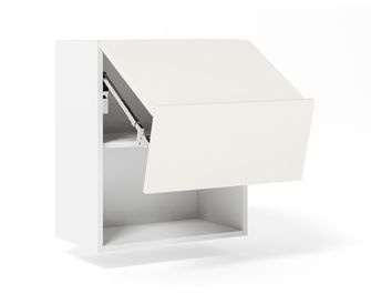 Meuble haut 2 portes pliantes 1 tablette