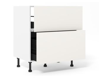 Meuble bas sous-évier tri sélectif trio 2 tiroirs