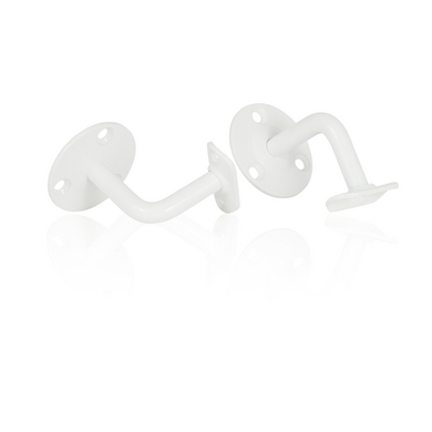 Main courante cylindrique en aluminium blanc Main Image
