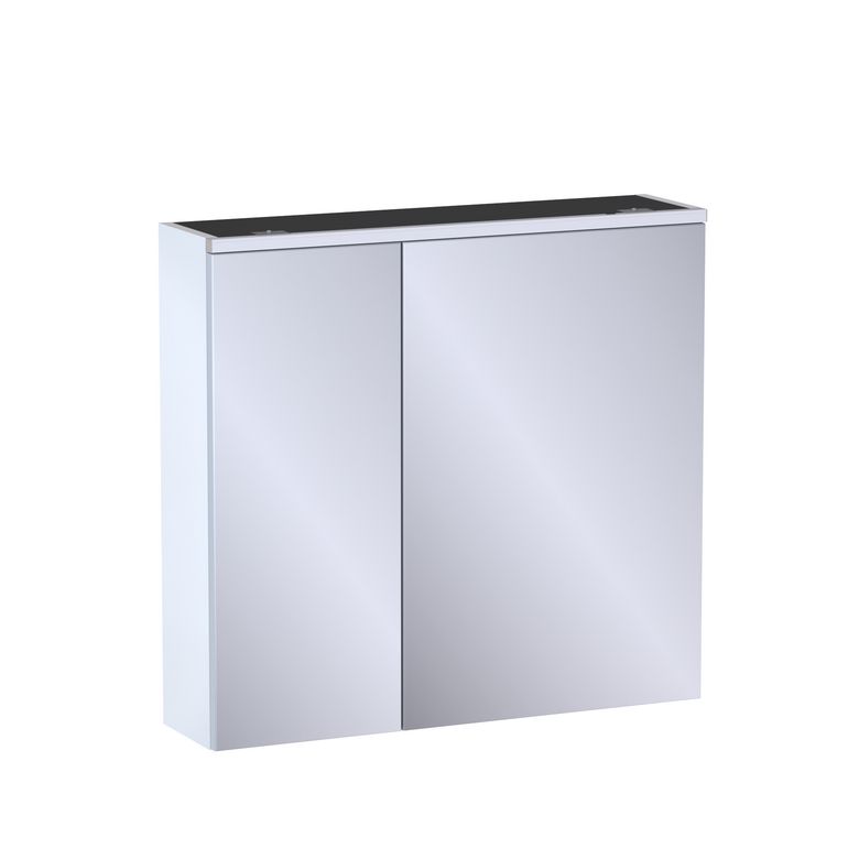 Armoire de toilette L.80 cm, décor verni laqué FORMEO