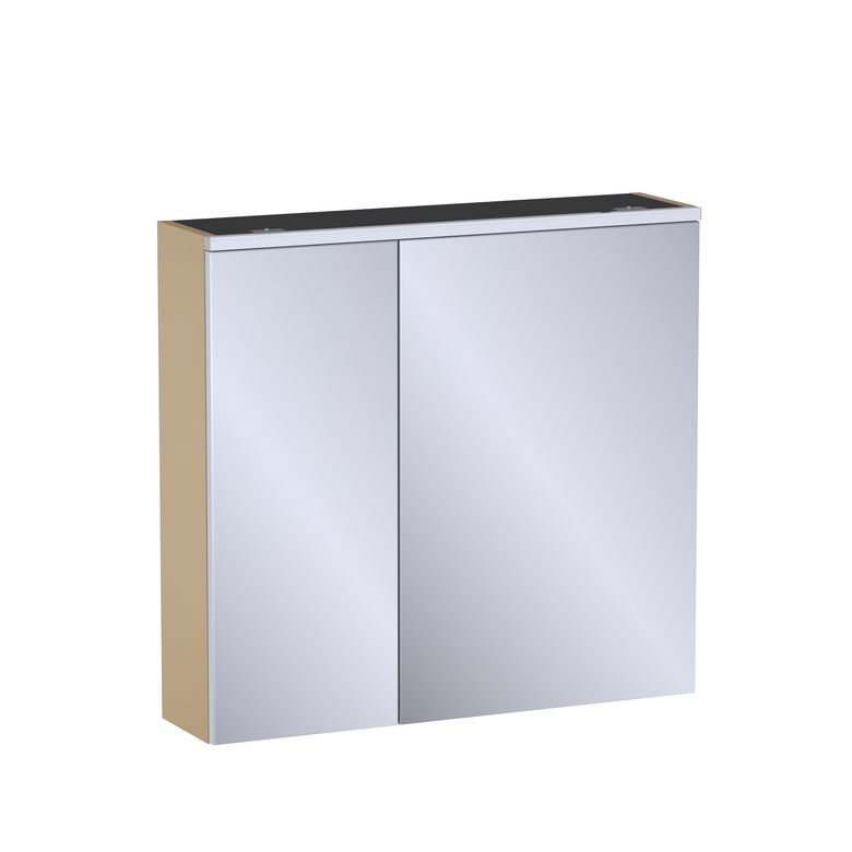 Armoire de toilette L.80 cm, décor verni laqué FORMEO