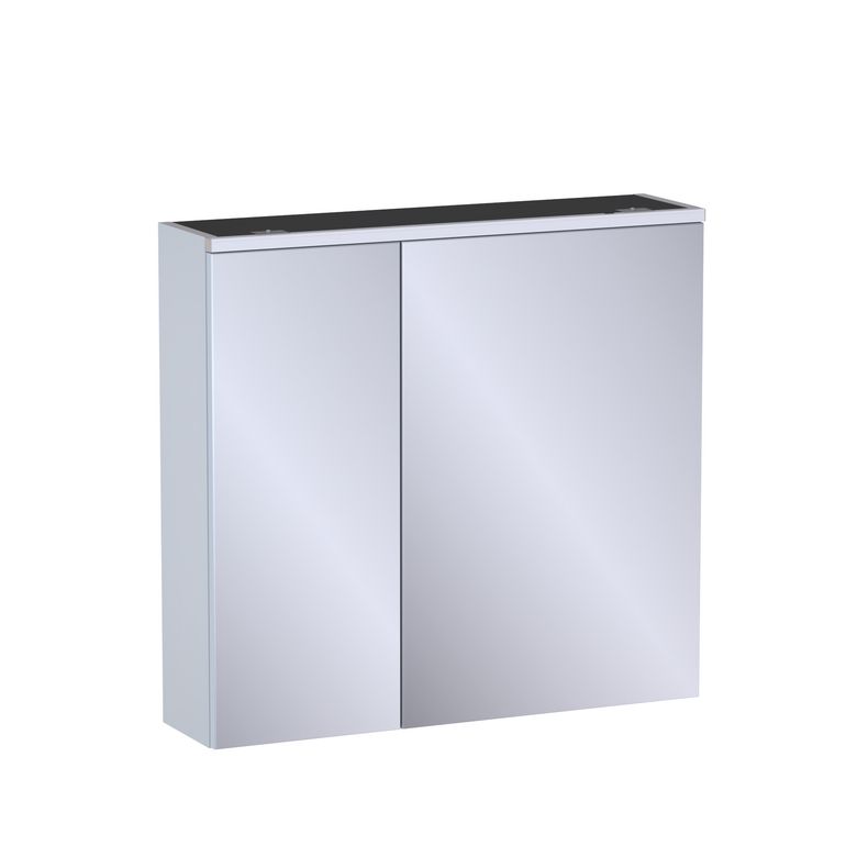 Armoire de toilette L.80 cm, décor verni laqué FORMEO