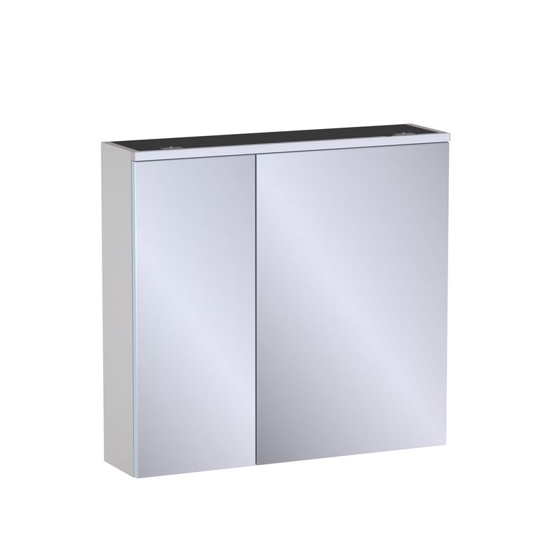 Armoire de toil. 2 portes miroir Formeo ivoire P H75xL80xP20 Main Image