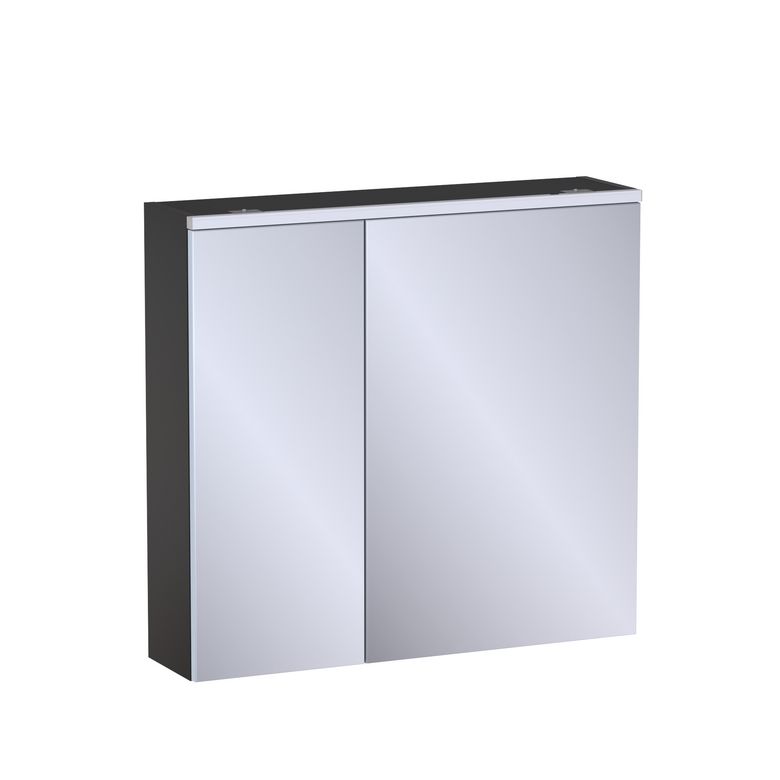 Armoire de toilette L.80 cm, décor verni laqué FORMEO