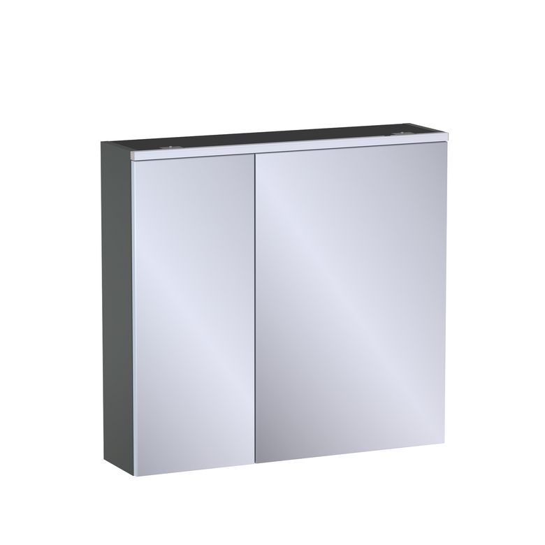 Armoire de toilette L.80 cm, décor verni laqué FORMEO