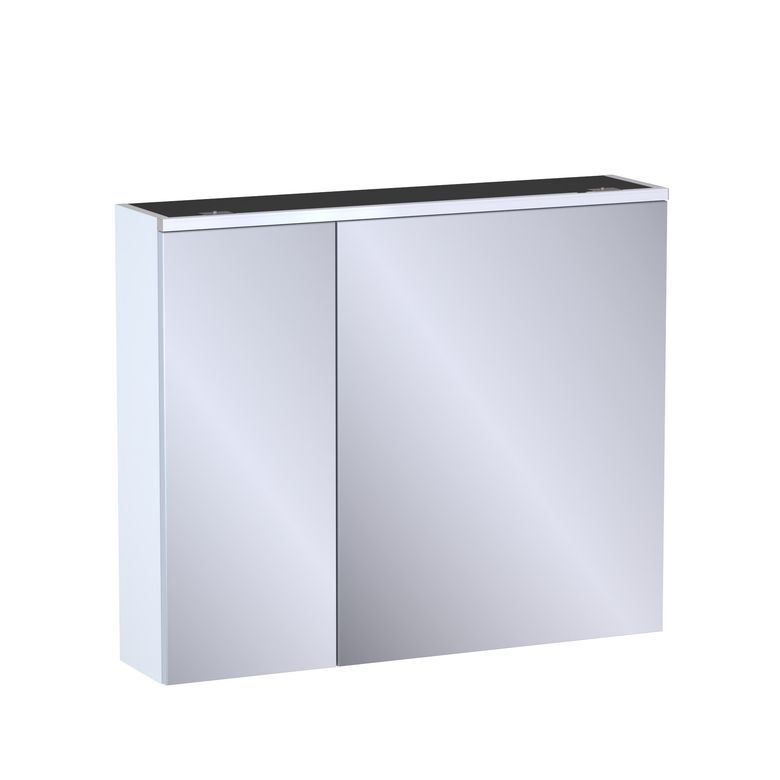 Armoire de toilette L.90 cm, décor verni laqué FORMEO