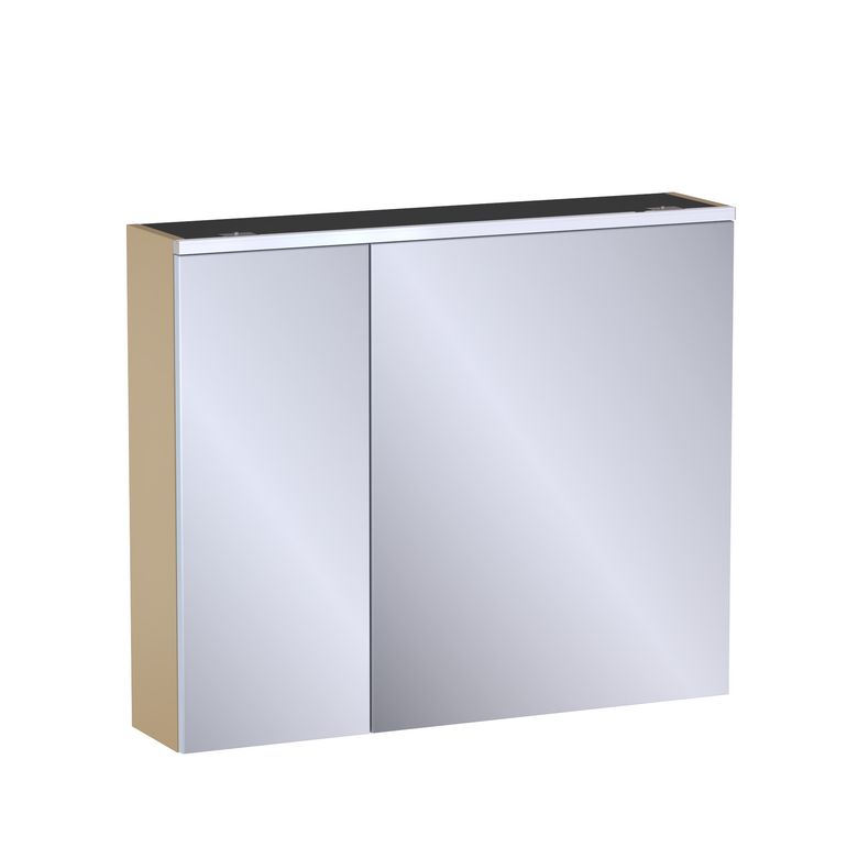 Armoire de toilette L.90 cm, décor verni laqué FORMEO