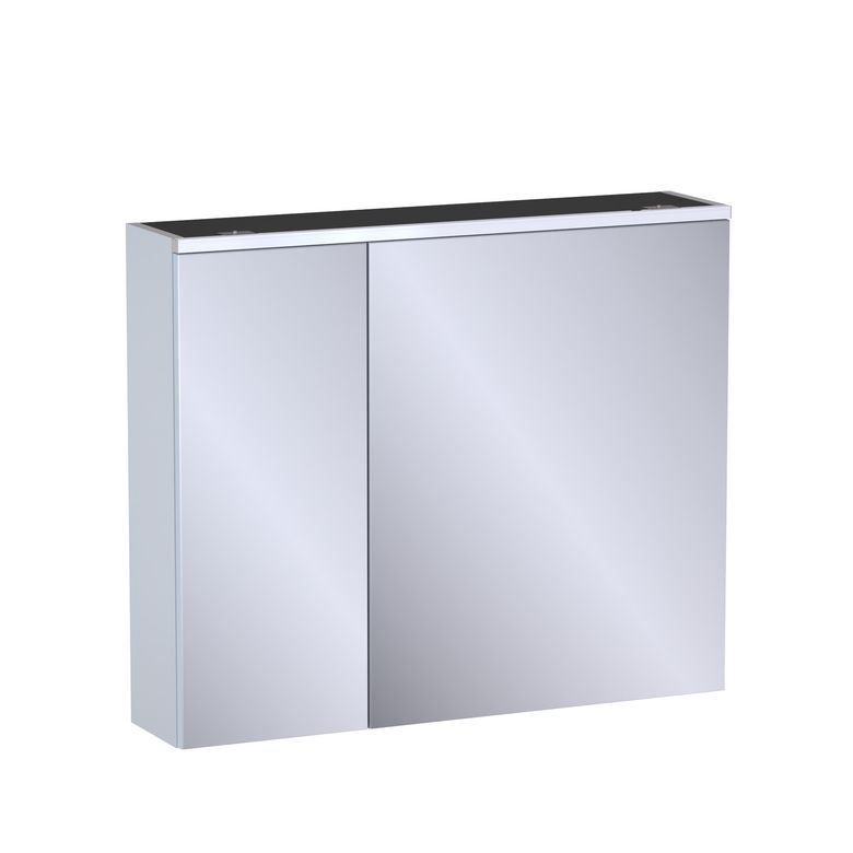 Armoire de toilette L.90 cm, décor verni laqué FORMEO