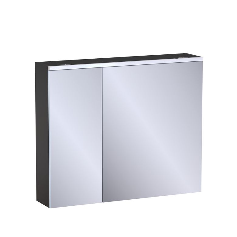 Armoire de toilette L.90 cm, décor verni laqué FORMEO