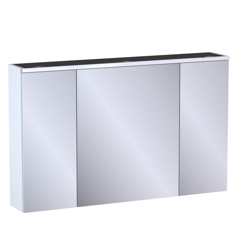 Armoire de toilette L.120 cm, décor verni laqué FORMEO