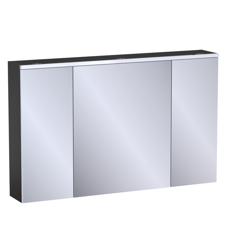 Armoire de toilette L.120 cm, décor verni laqué FORMEO