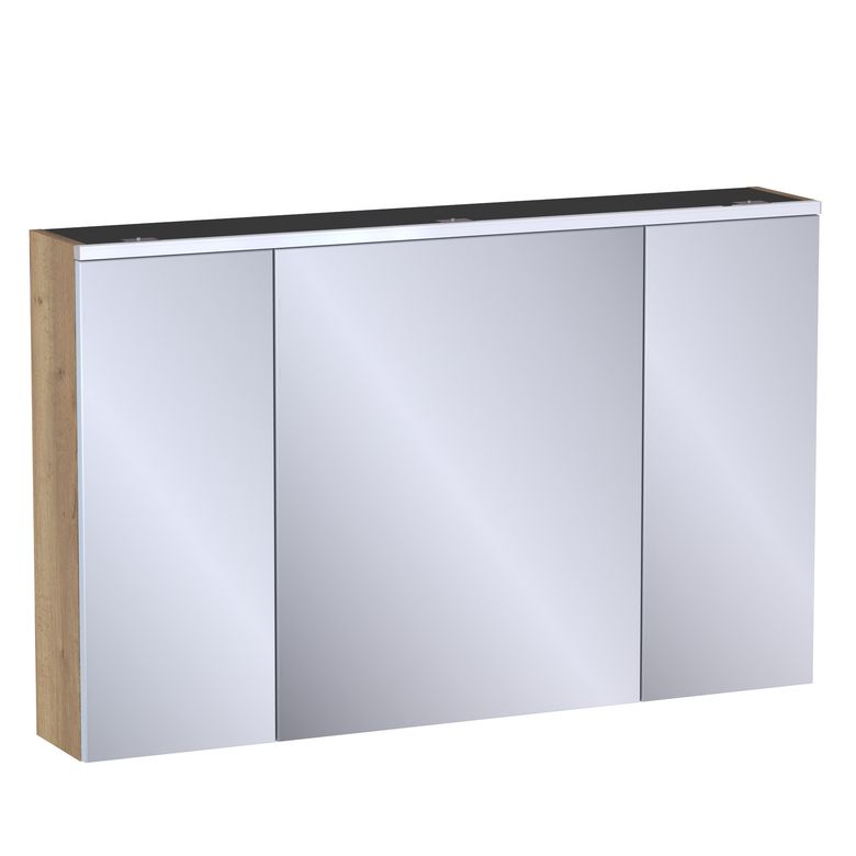 Armoire de toilette L.120 cm, décor naturel FORMEO