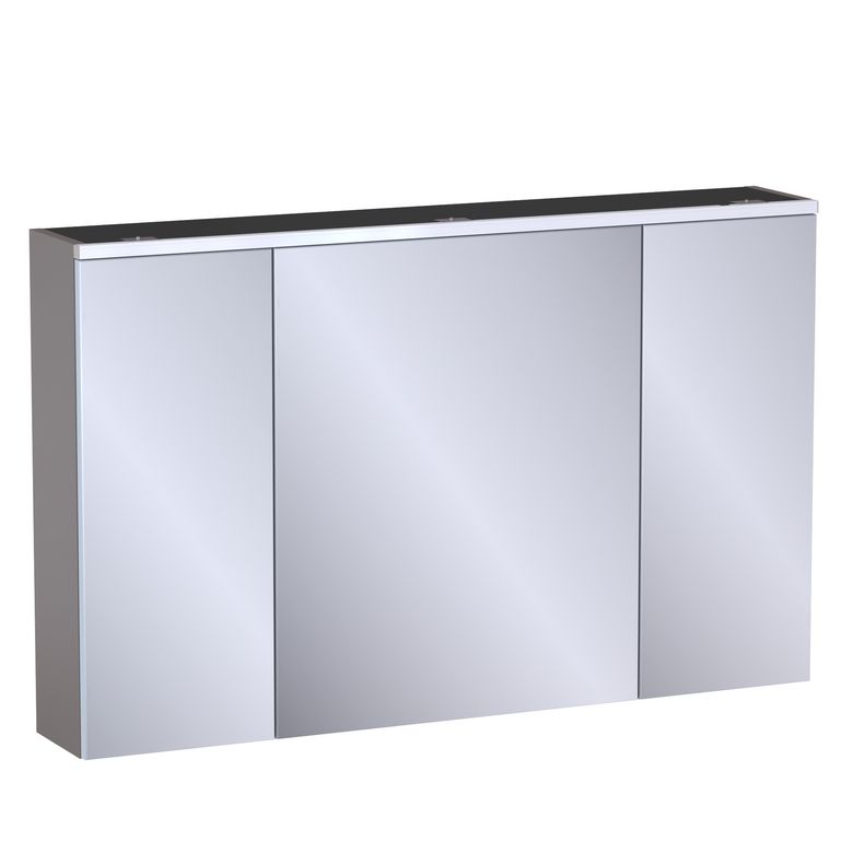Armoire de toilette L.120 cm, décor verni laqué FORMEO