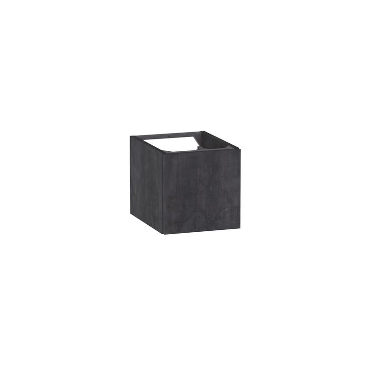 Meuble complément sous-vasque gain de place H.30 cm, 1 porte, décor naturel FORMEO