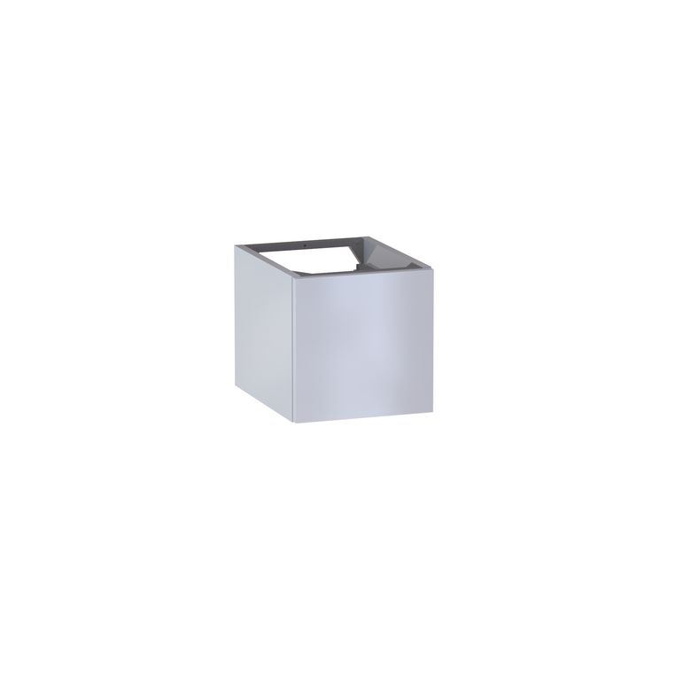 Meuble complément sous-vasque gain de place H.30 cm, 1 porte, décor verni laqué FORMEO