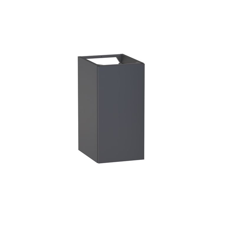 Meuble complément sous-vasque gain de place H.60 cm, 1 porte, décor uni FORMEO