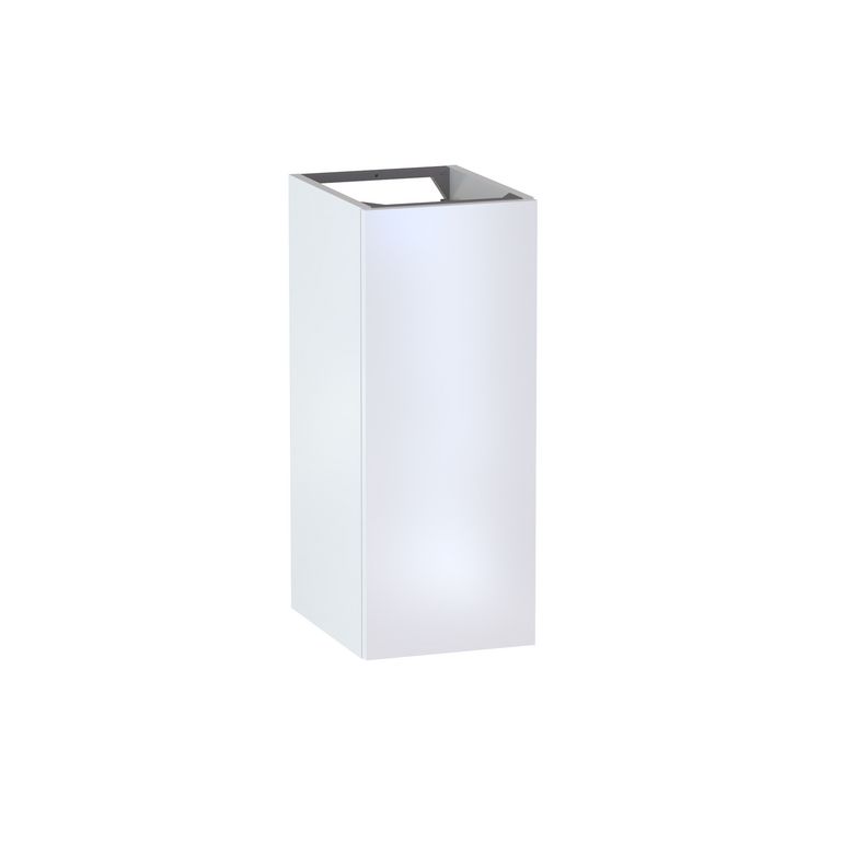 Meuble complément sous-vasque gain de place H.75 cm, 1 porte, décor uni FORMEO