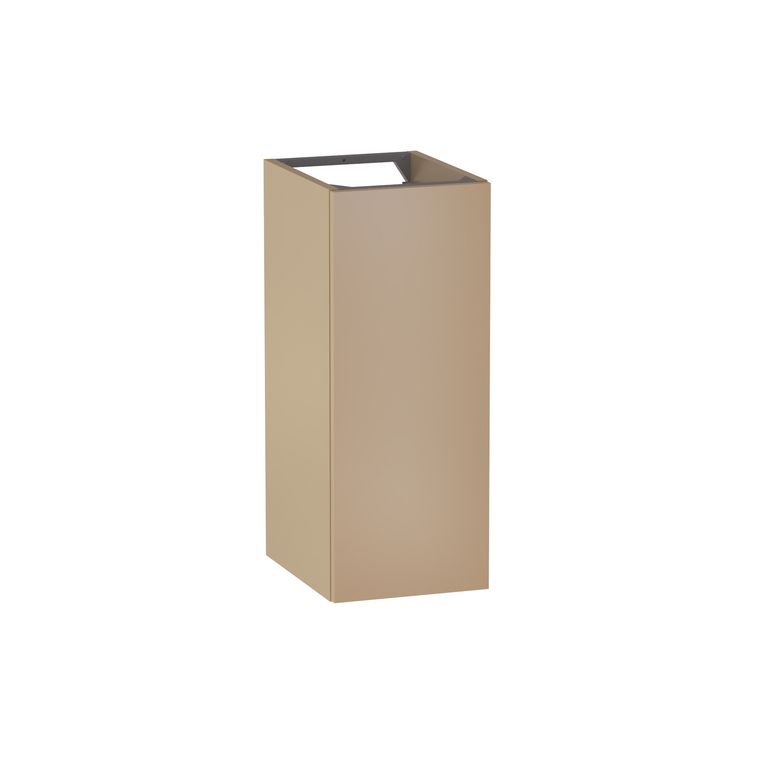 Meuble complément sous-vasque gain de place H.75 cm, 1 porte, décor verni laqué FORMEO