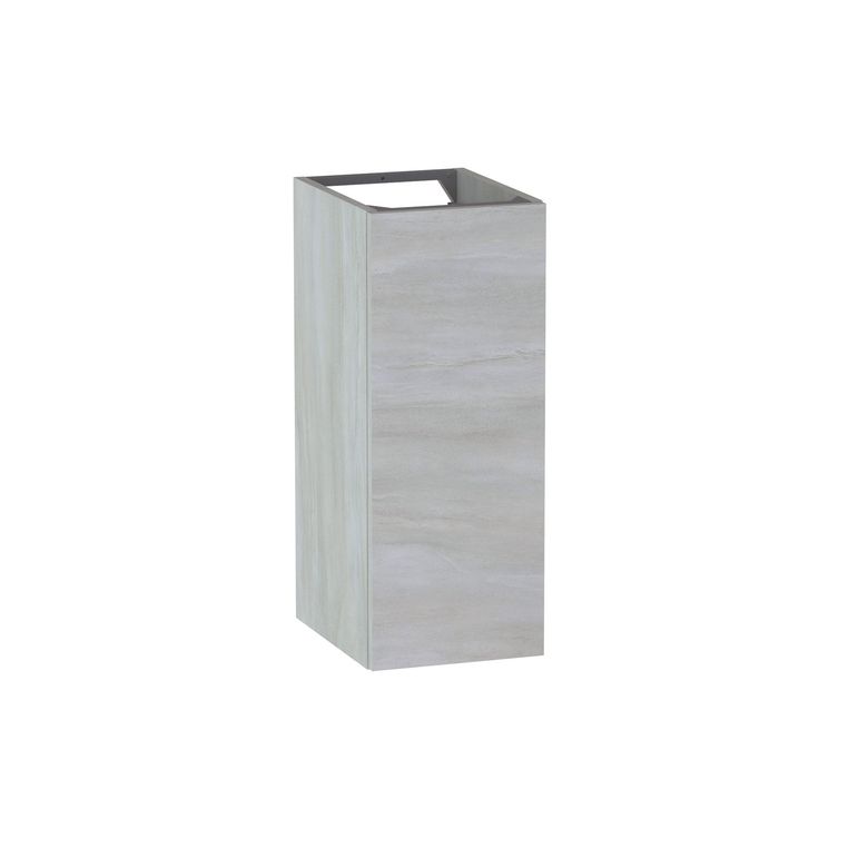 Meuble complément sous-vasque gain de place H.75 cm, 1 porte, décor naturel FORMEO