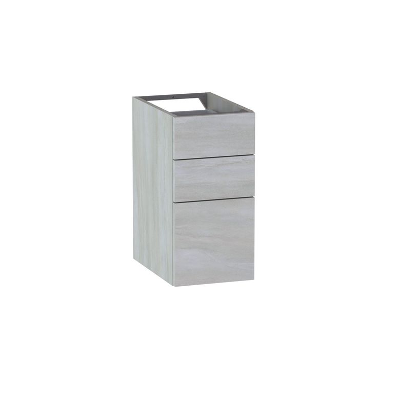Meuble complément sous-vasque, 3 tiroirs, décor naturel FORMEO