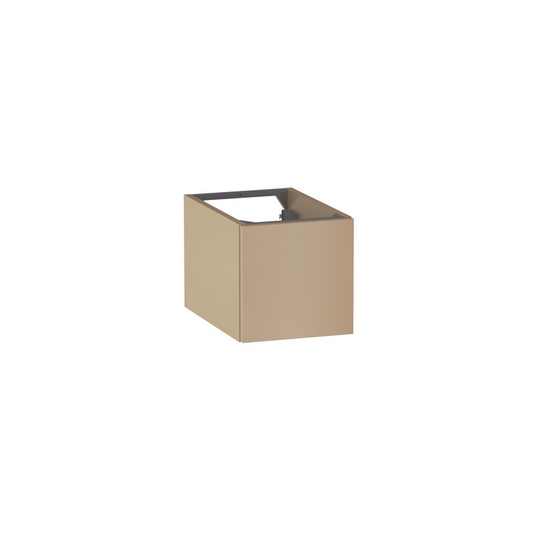 Meuble complément sous-vasque, H.30 cm, 1 porte, décor verni laqué FORMEO