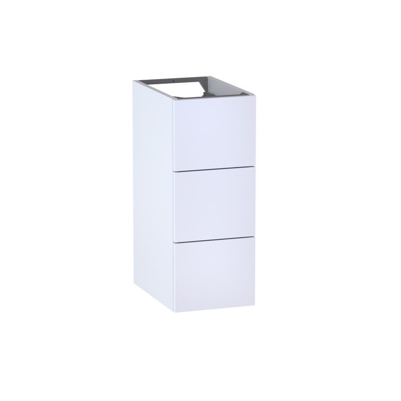 Meuble complément sous-vasque, 3 tiroirs, décor verni laqué FORMEO
